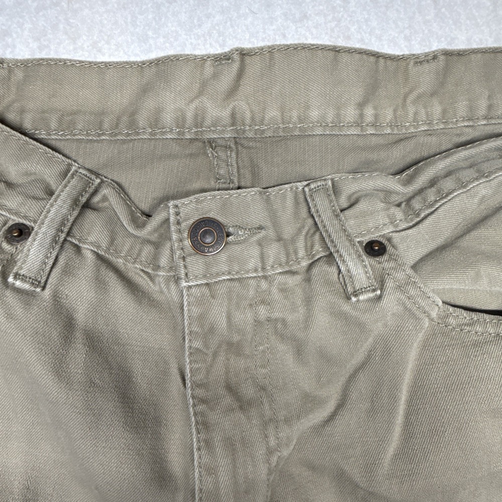 Levi's 505 Mens Pants Khaki Chino Straight Fit Cotton Casual Brown Levis W38X32 - Picture 3 of 15